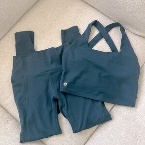 Senita Athletics matching set deep teal